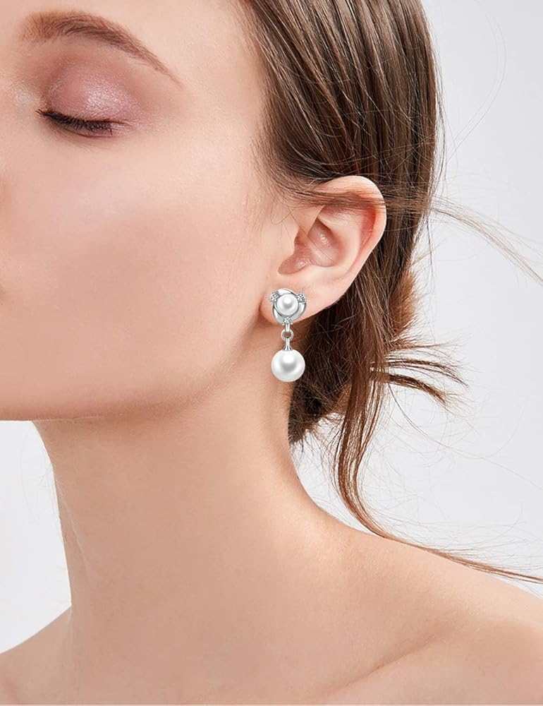 Amazon | CHLOEOS パール ピアス レディース 人気 真珠 k18金